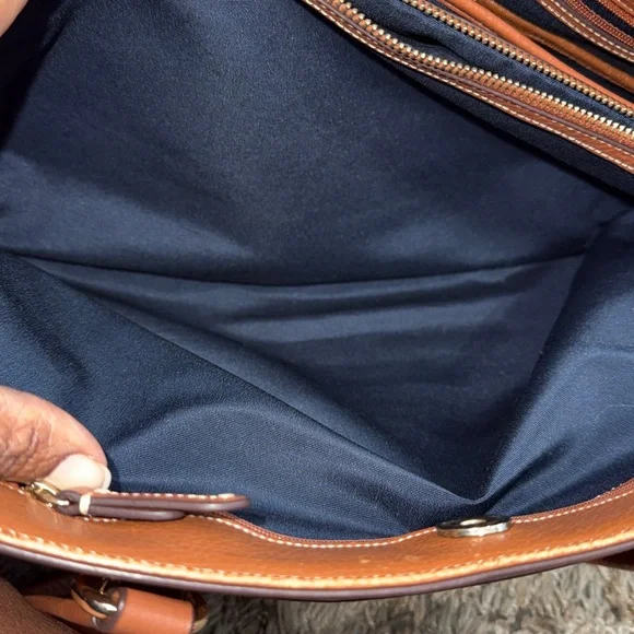 Cole Haan Brown Textured pebbled Leather work/everyday bag - Picture 4 of 13